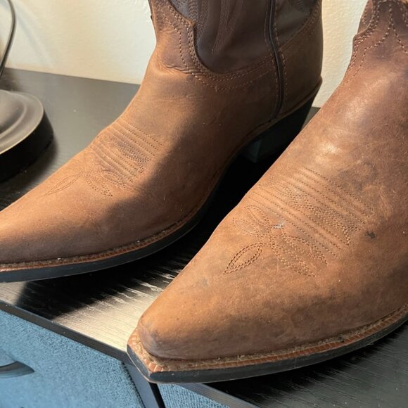 Laredo Men's Western Boot with Gaucho Cowhide - Picture 3 of 8